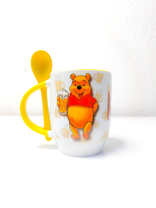 Mug + spoon Winnie Pooh cervecero - Blissium