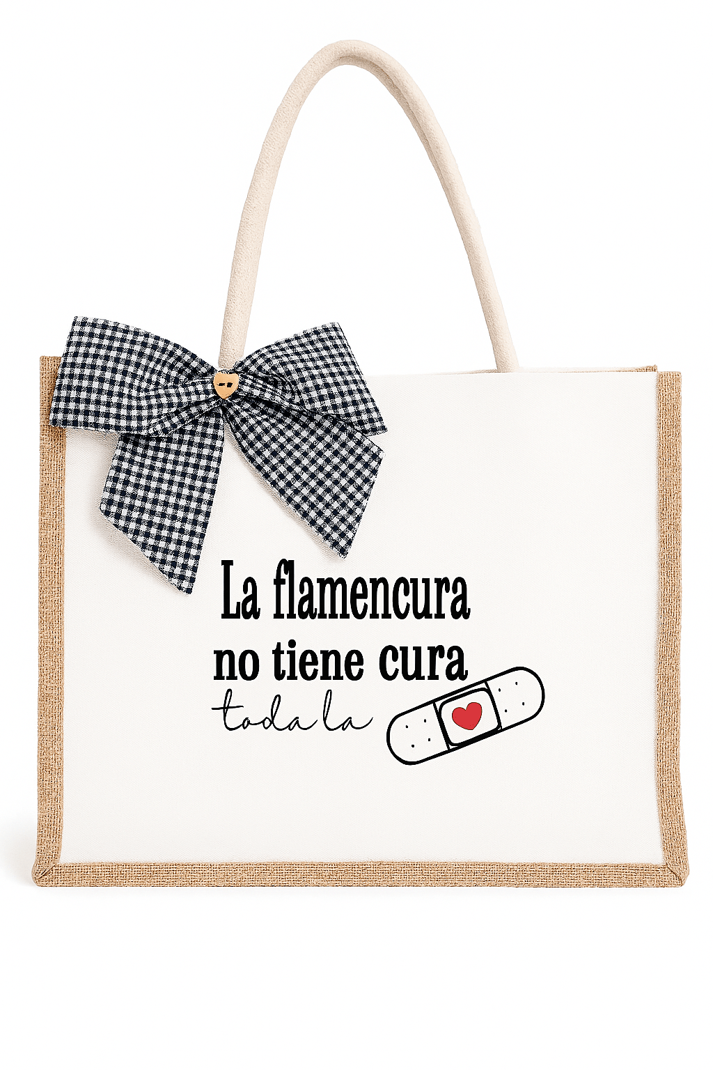 Bolso Yute Frase. - Blissium